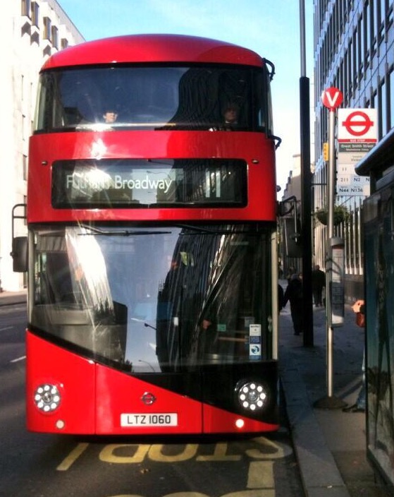 Red London buses