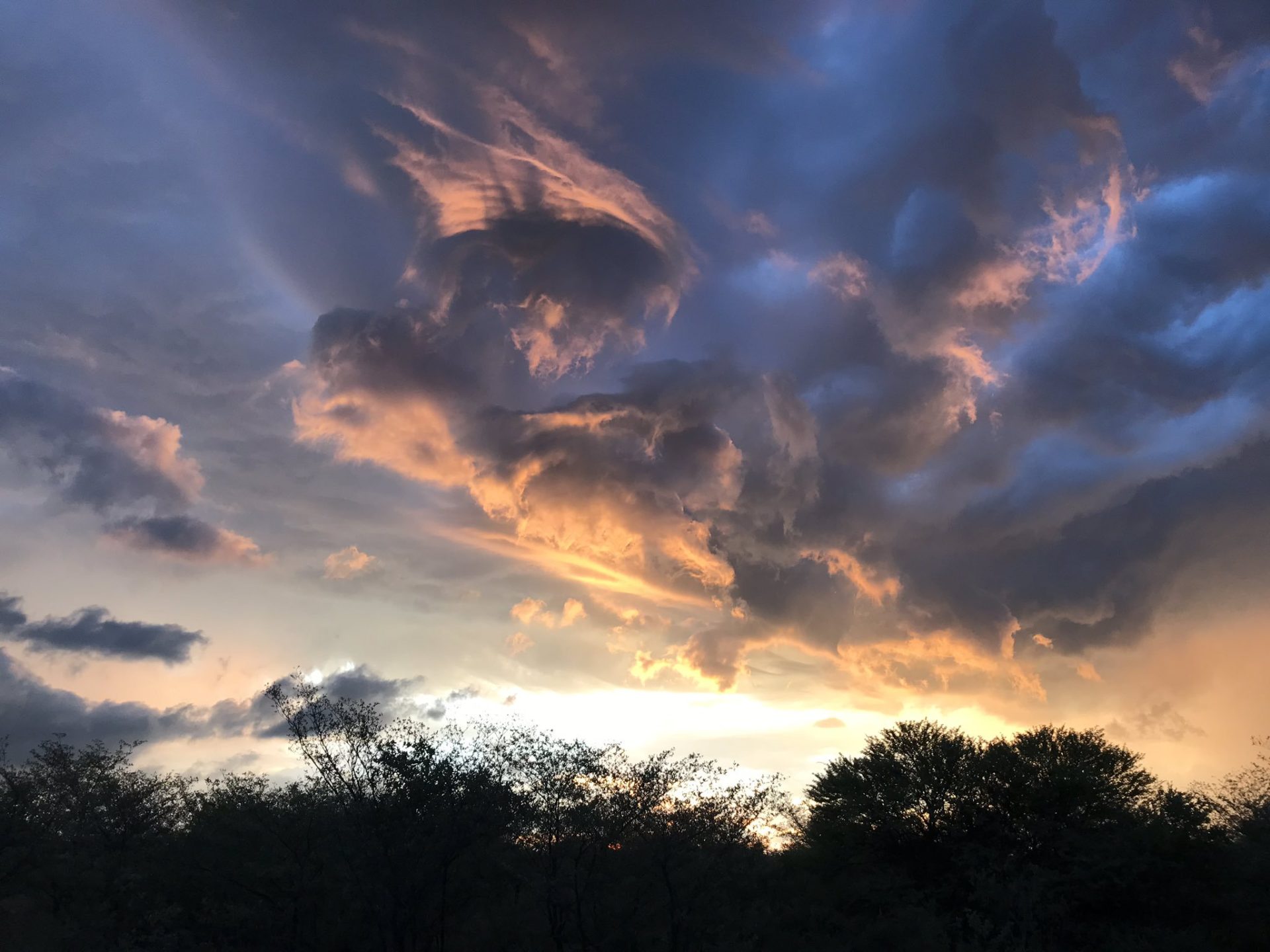 Clouds over the Kalahari
