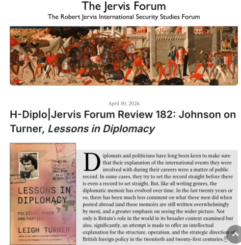 H Diplo review of "Lessons in Diplomacy"